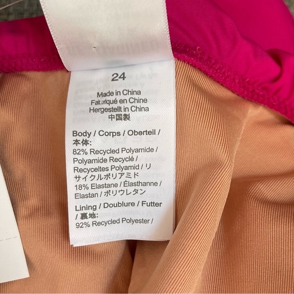 J. Crew Hot Pink Ruffle Scoopback One-Piece Swimsuit Bathing Suit Plus Size 24 - Picture 12 of 14